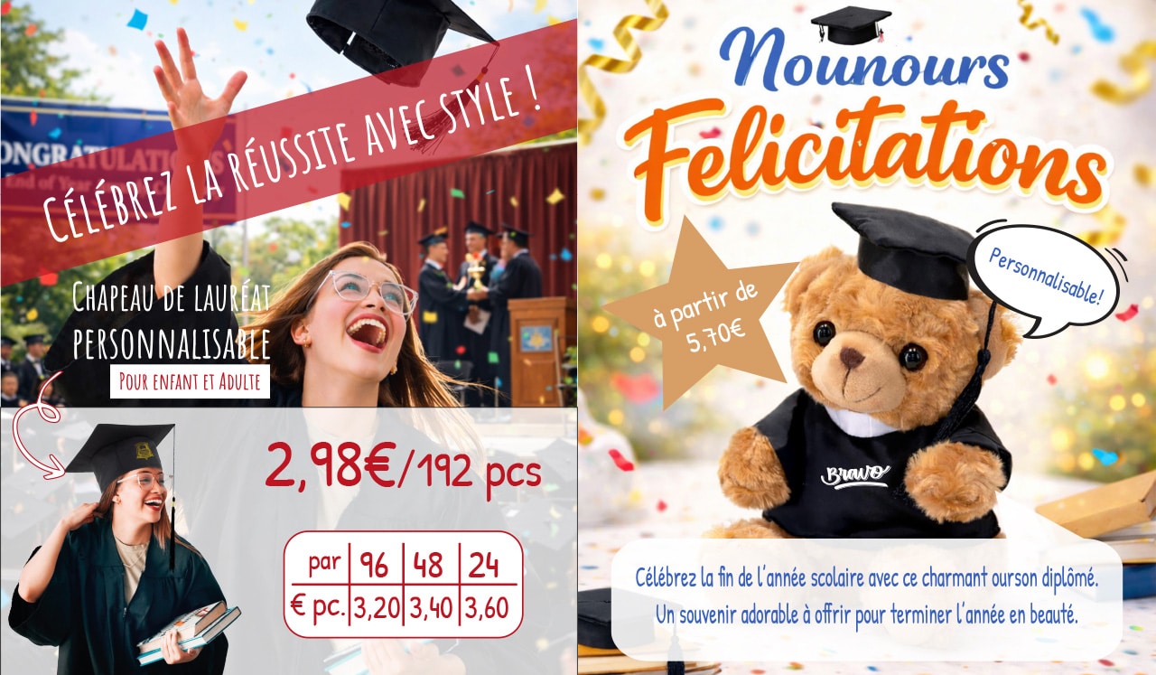 Une célébration à la hauteur… Voici deux offres dédiées aux diplômés!